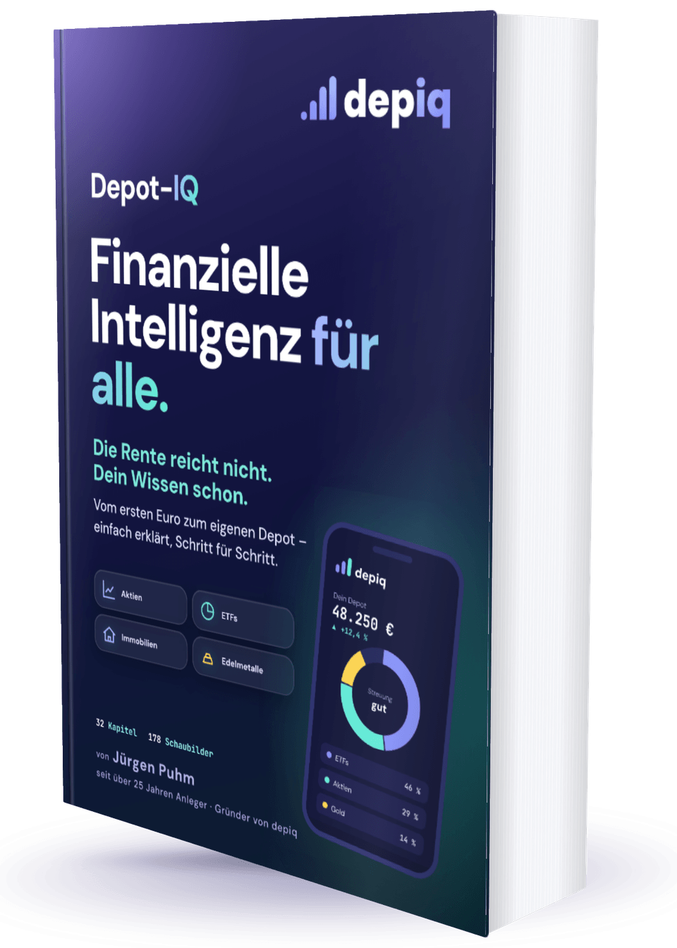 Das Taschenbuch „Depot-IQ — Finanzielle Intelligenz für alle"